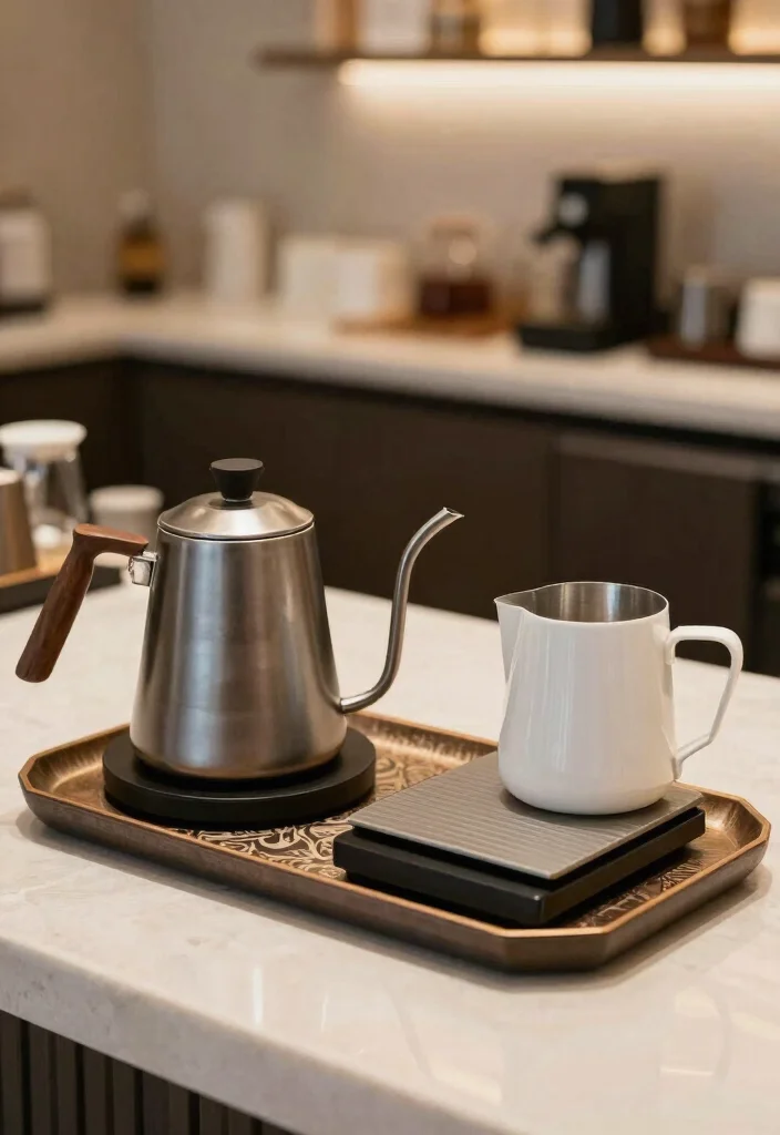 14 Coffee Bar Simple Ideas That Still Look Stylish - 11. Coffee Bar Accessories 1