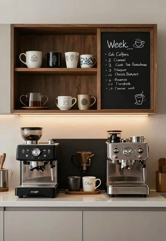 14 Coffee Bar Simple Ideas That Still Look Stylish - 13. Stylish Coffee Station Ideas 1
