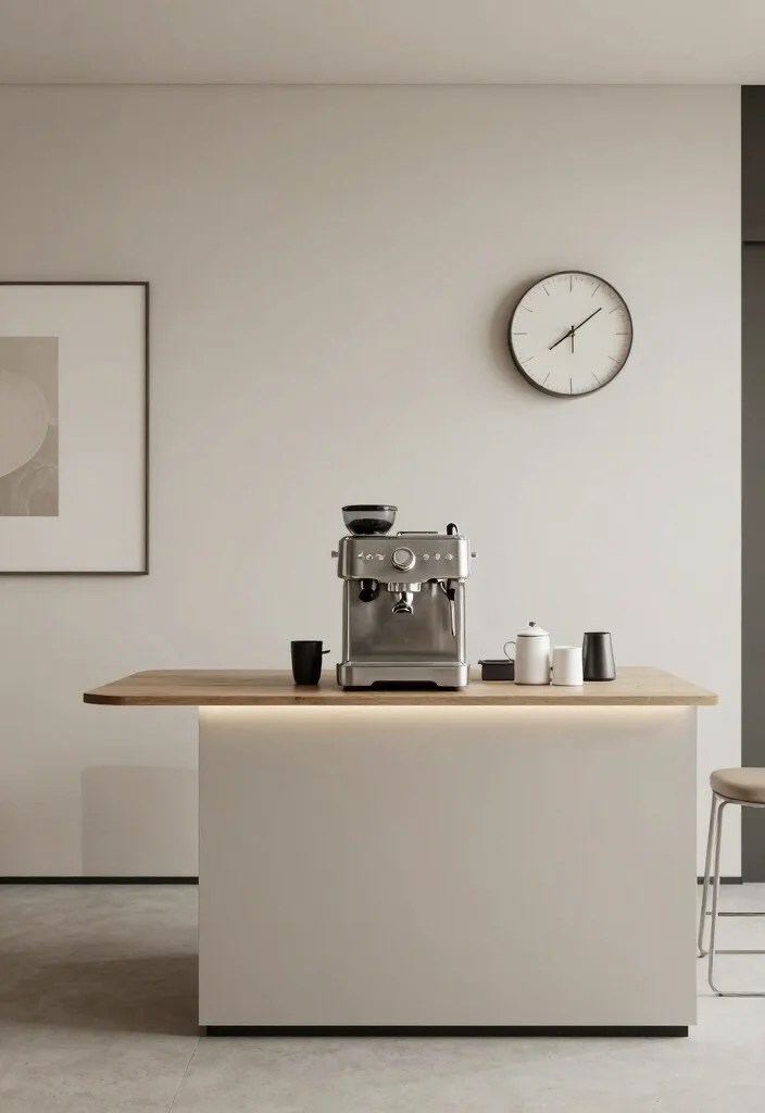 14 Coffee Bar Simple Ideas That Still Look Stylish - 14. Modern Coffee Bar Designs 1