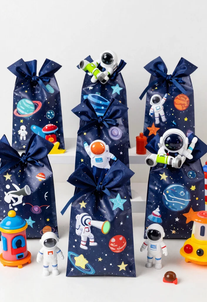 15 Astronaut Party Decoration Ideas With Space Adventure - 12. Space-Themed Party Favors 1