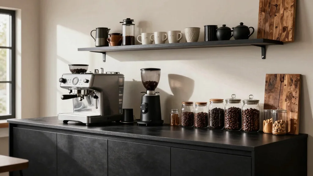 15 Black Coffee Bar Ideas With Bold Modern Edge