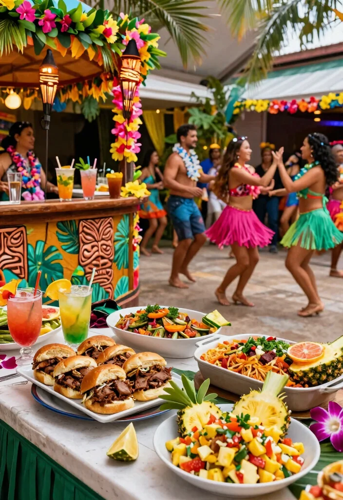 15 Chic Bohemian-Inspired 30th Birthday Party Themes for Women Decoration Ideas 40 15 Chic Bohemian-Inspired 30th Birthday Party Themes for Women Decoration Ideas - 10. Island Luau 1