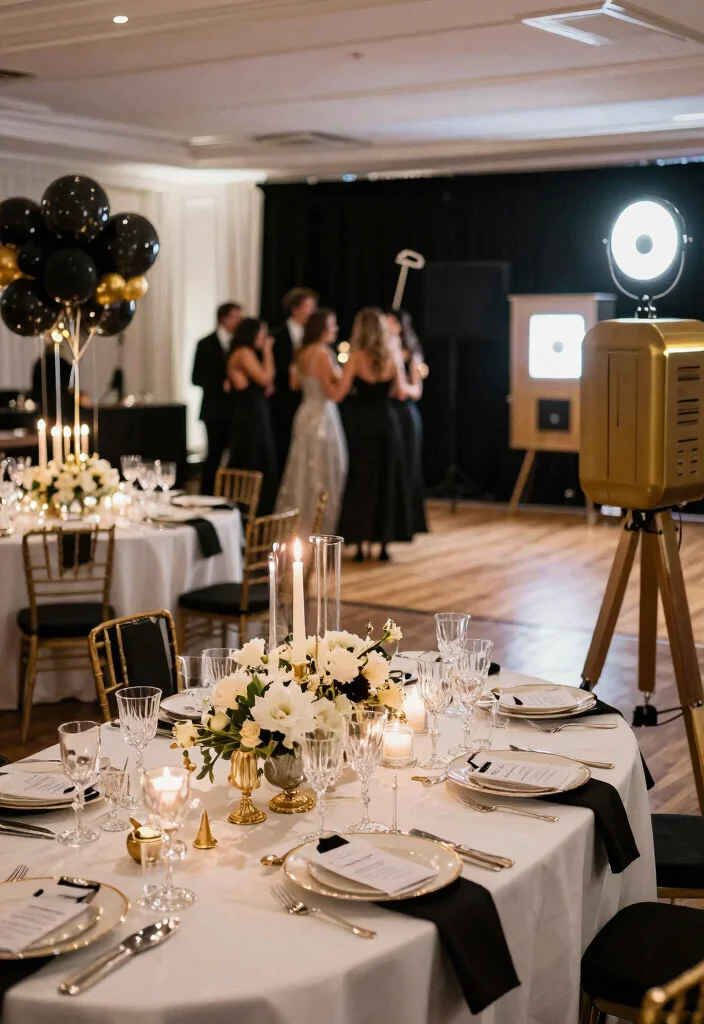 15 Chic Bohemian-Inspired 30th Birthday Party Themes for Women Decoration Ideas 41 15 Chic Bohemian-Inspired 30th Birthday Party Themes for Women Decoration Ideas - 11. Glamorous Black Tie 1