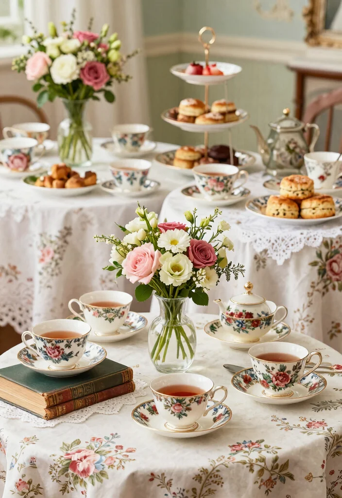 15 Chic Bohemian-Inspired 30th Birthday Party Themes for Women Decoration Ideas 39 15 Chic Bohemian-Inspired 30th Birthday Party Themes for Women Decoration Ideas - 9. Vintage Tea Party 1