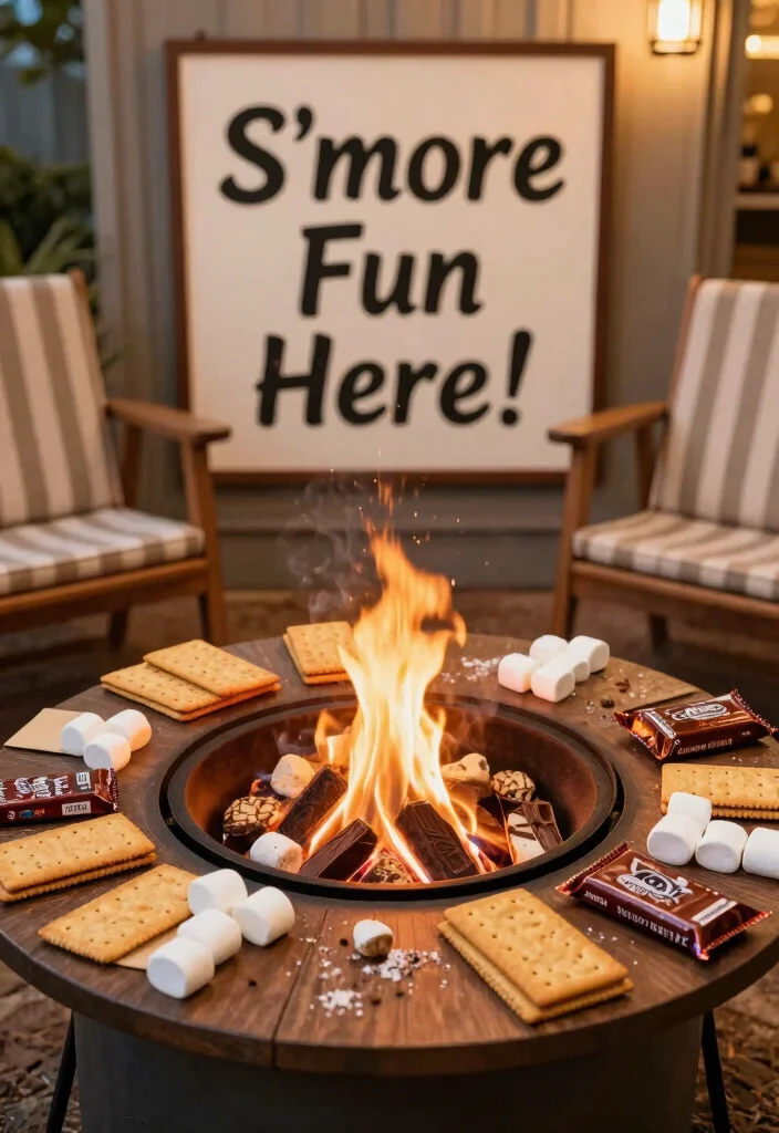 15 Cowgirl Party Decor Ideas With Western Flair - 10. S'mores Station 1