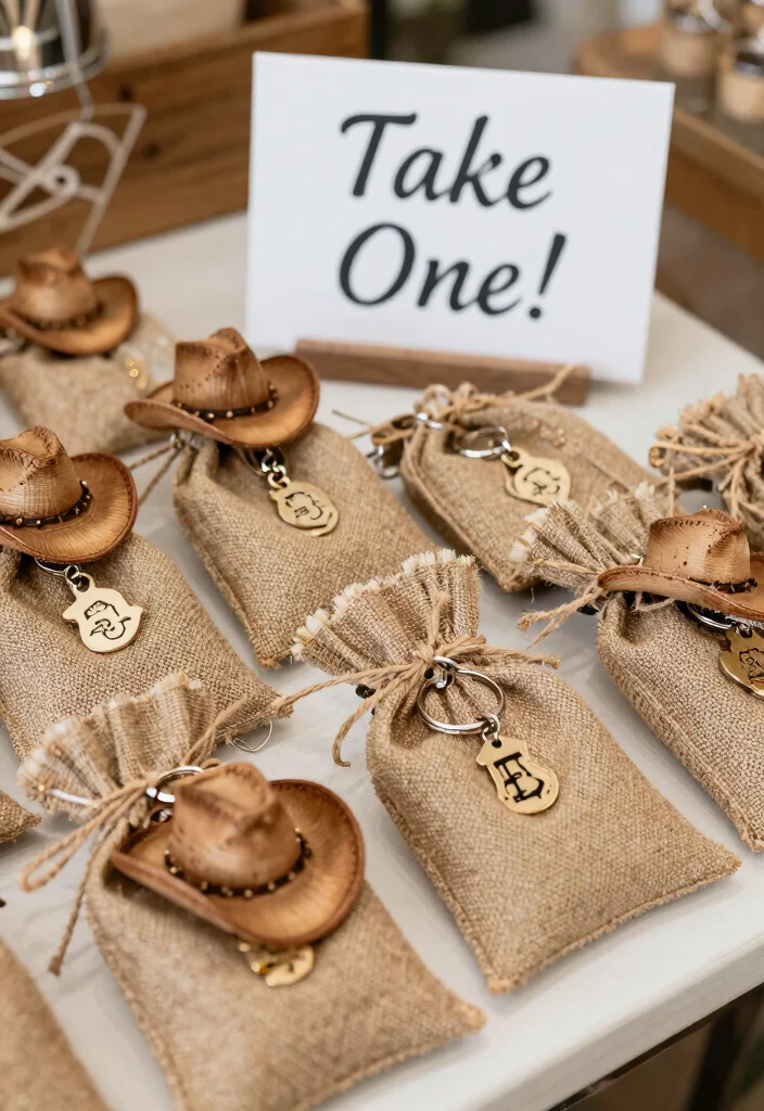 15 Cowgirl Party Decor Ideas With Western Flair - 12. Western-themed Party Favors 1