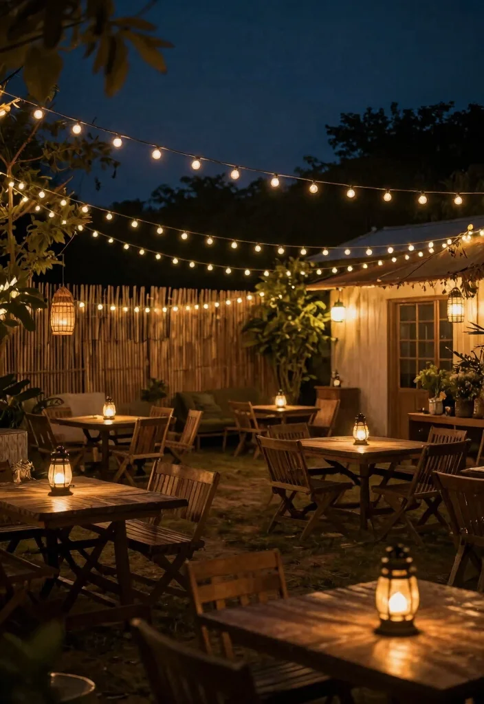 15 Cowgirl Party Decor Ideas With Western Flair - 13. String Lights and Lanterns 1