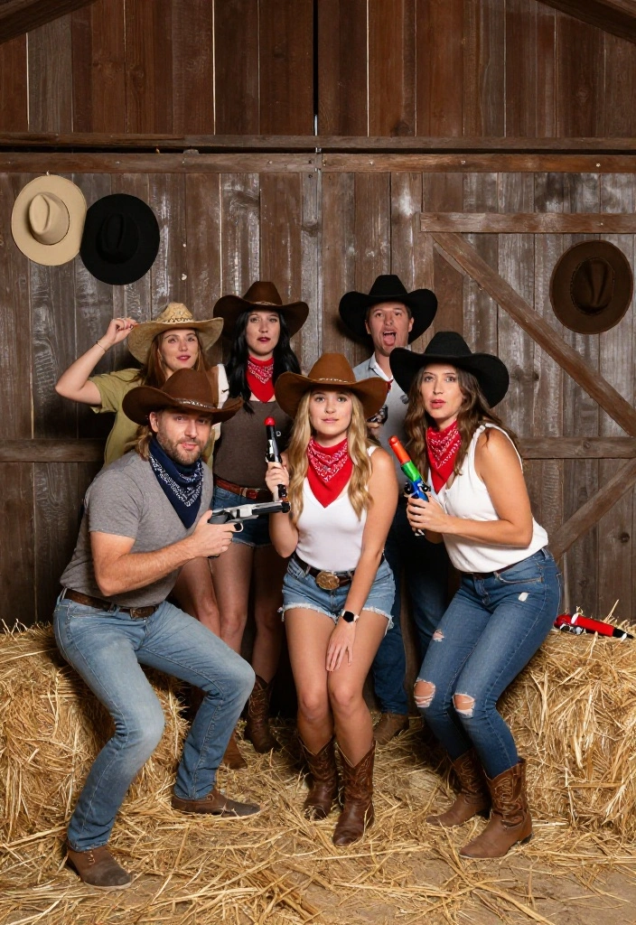 15 Cowgirl Party Decor Ideas With Western Flair - 9. Fun Photo Booth Props 1
