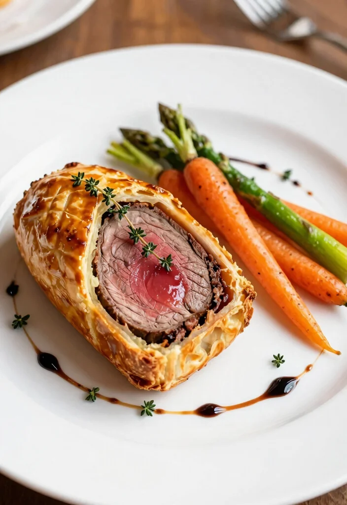 16 Beef Wellington Plating Ideas That Look Restaurant Worthy - 1. Classic Elegance 1