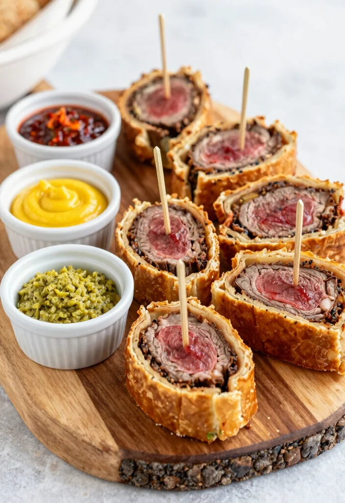 16 Beef Wellington Plating Ideas That Look Restaurant Worthy - 11. Playful Bites 1