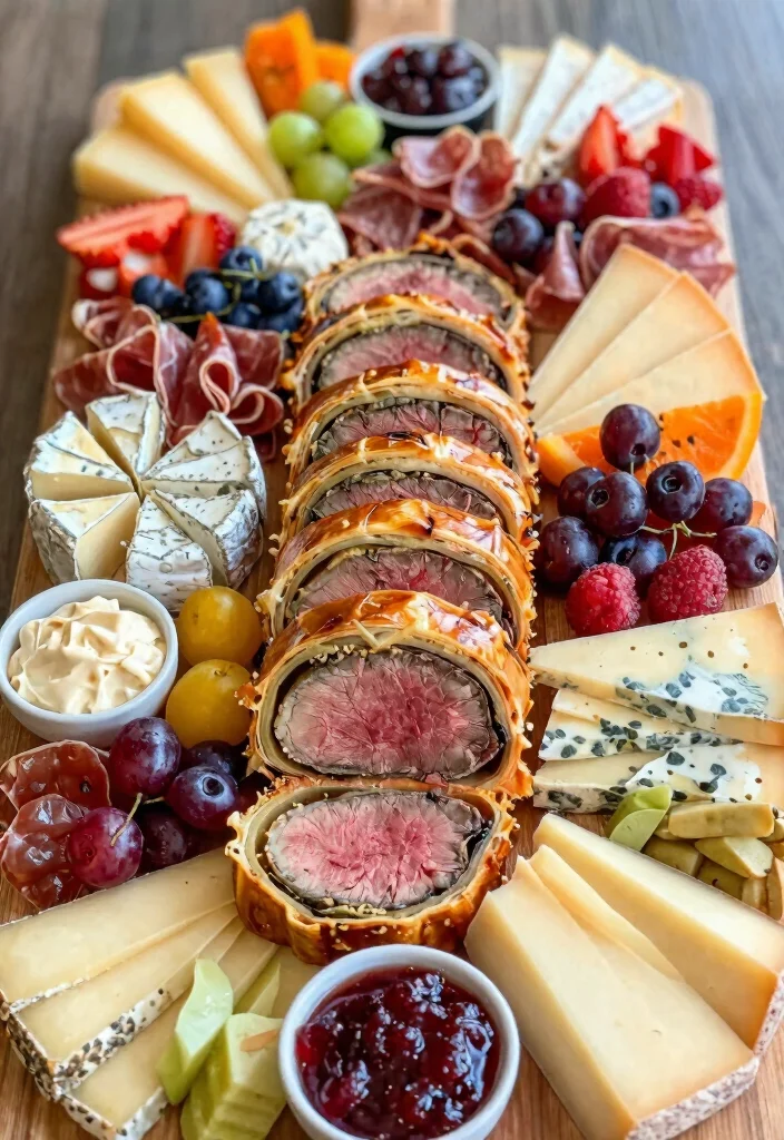 16 Beef Wellington Plating Ideas That Look Restaurant Worthy - 13. Charcuterie-Inspired 1