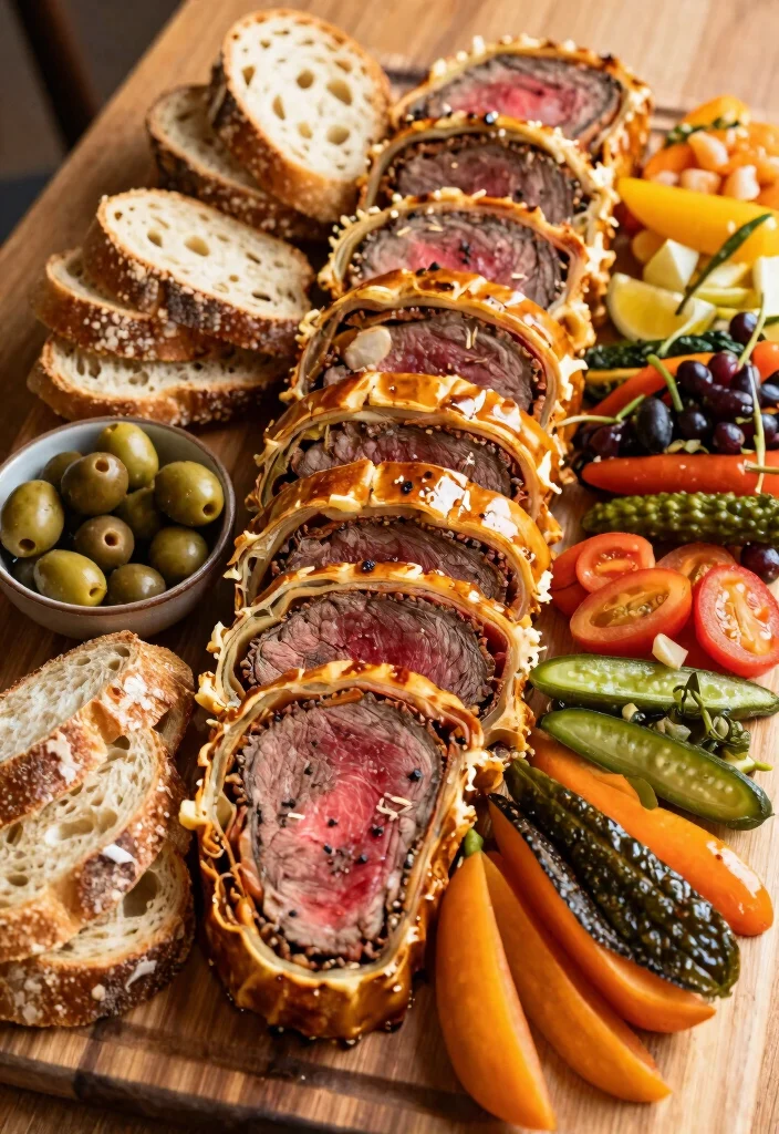 16 Beef Wellington Plating Ideas That Look Restaurant Worthy - 14. Gourmet Grazing 1