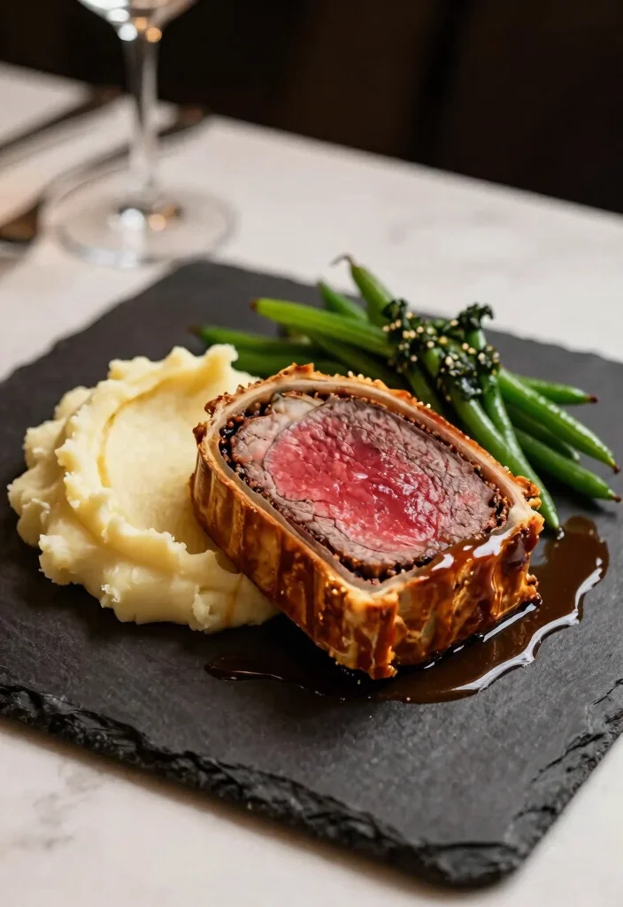 16 Beef Wellington Plating Ideas That Look Restaurant Worthy - 15. Night Out Inspired 1