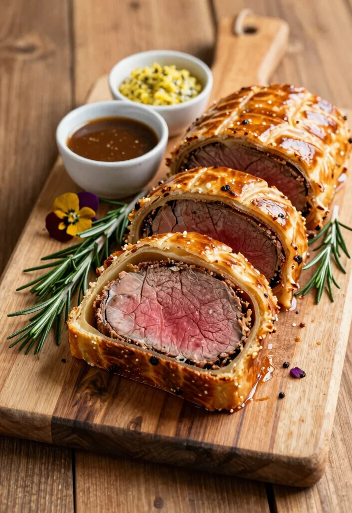 16 Beef Wellington Plating Ideas That Look Restaurant Worthy - 2. Rustic Charm 1