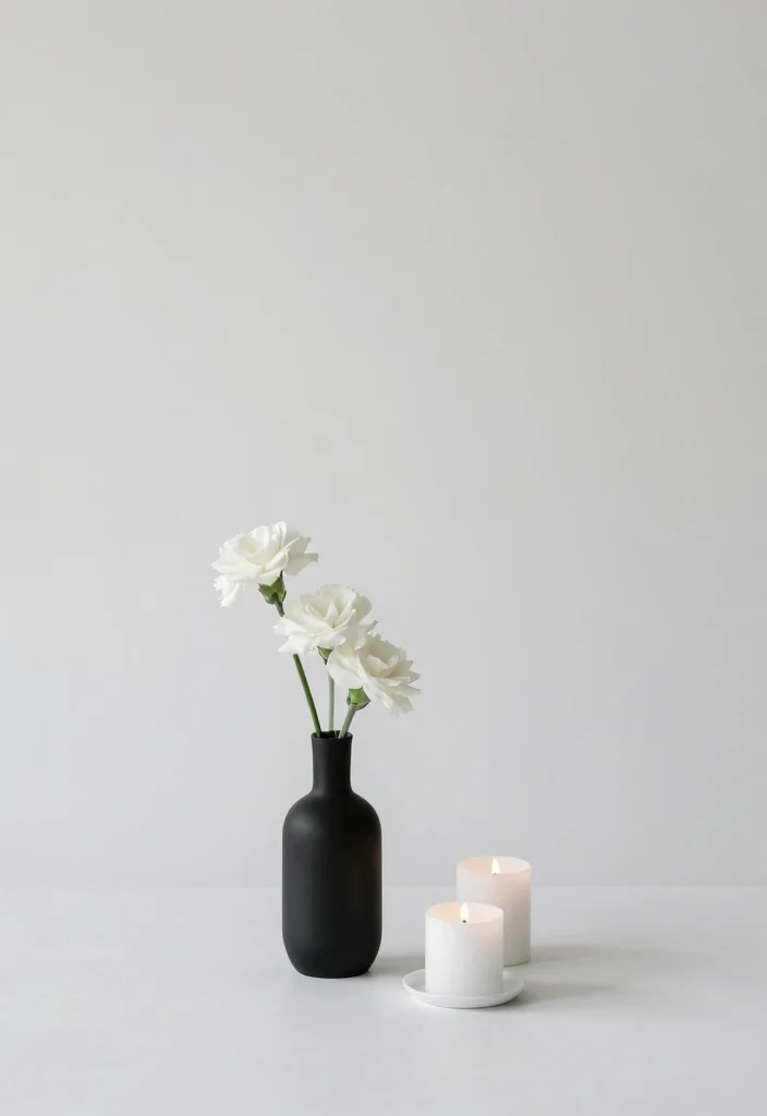 16 Black and White Party Decor Ideas With Classic Contrast 33 16 Black and White Party Decor Ideas With Classic Contrast - 13. Minimalist Decor Elements 1