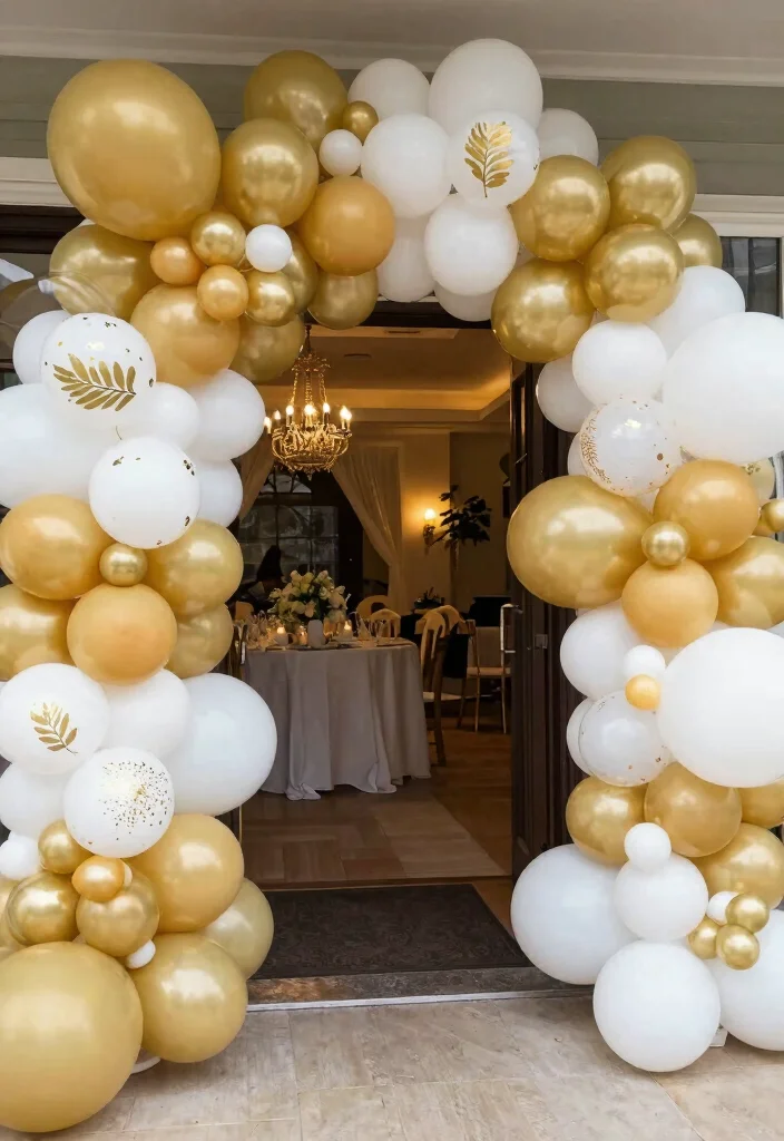 16 Gatsby Decoration Party Ideas With Vintage Glam - 12. Whimsical Balloon Installations 1
