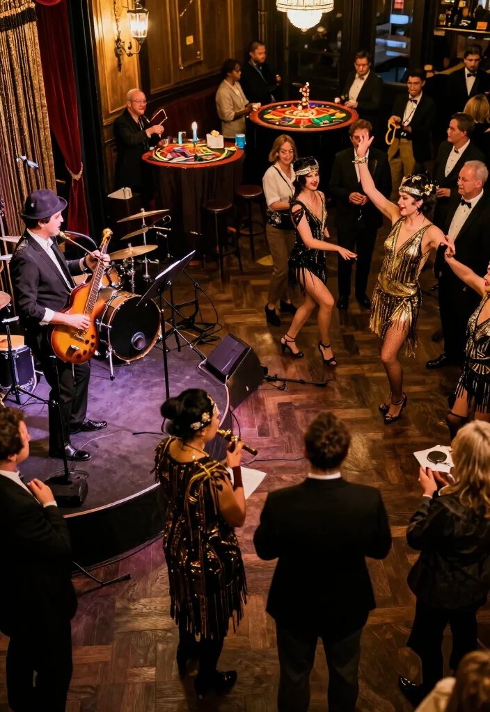 16 Gatsby Decoration Party Ideas With Vintage Glam - 15. Interactive Entertainment 1