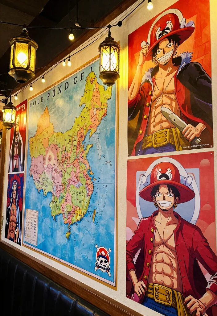 16 One Piece Decoration Party Ideas Anime Fans Will Love - 10. Artistic Wall Decor 1