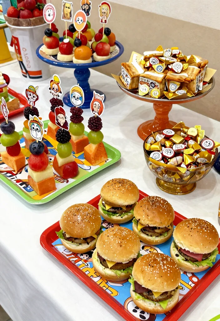 16 One Piece Decoration Party Ideas Anime Fans Will Love - 4. Character-Inspired Snacks 1