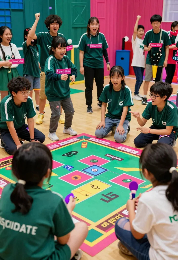 16 Squid Game Theme Party Decor Ideas With Bold Drama - 11. Interactive Game Challenges 1