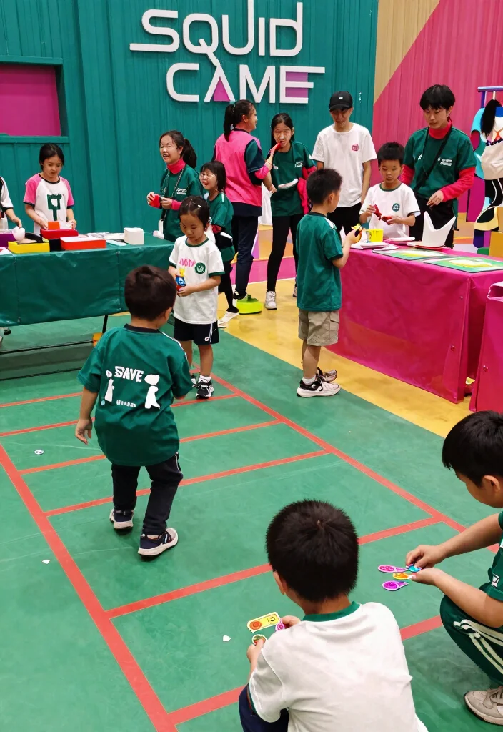 16 Squid Game Theme Party Decor Ideas With Bold Drama - 15. Engaging Games and Activities 1