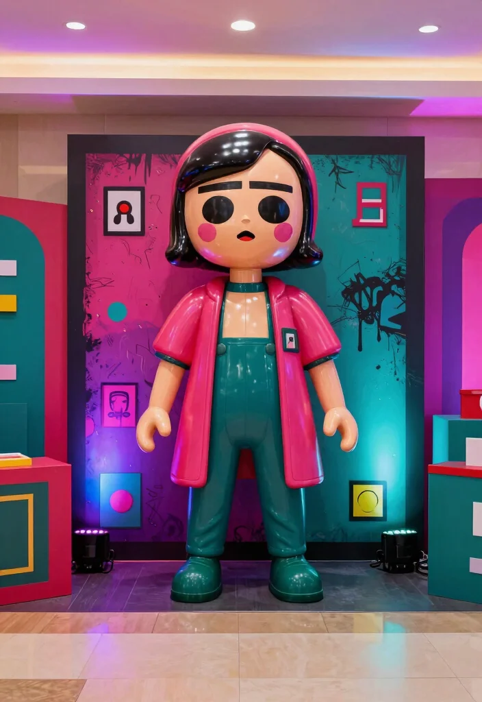 16 Squid Game Theme Party Decor Ideas With Bold Drama - 3. Eye-Catching Backdrops 1