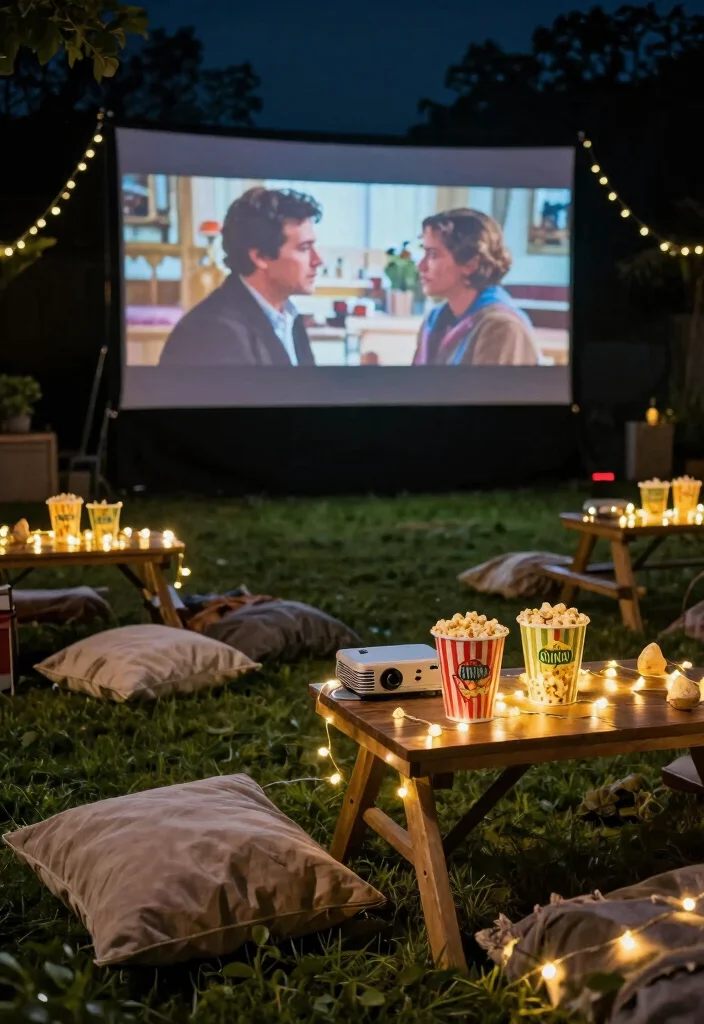 17 18th Birthday Party 2026 Trending Ideas Decoration With Trendy Vibes - 15. Movie Night Under the Stars 1