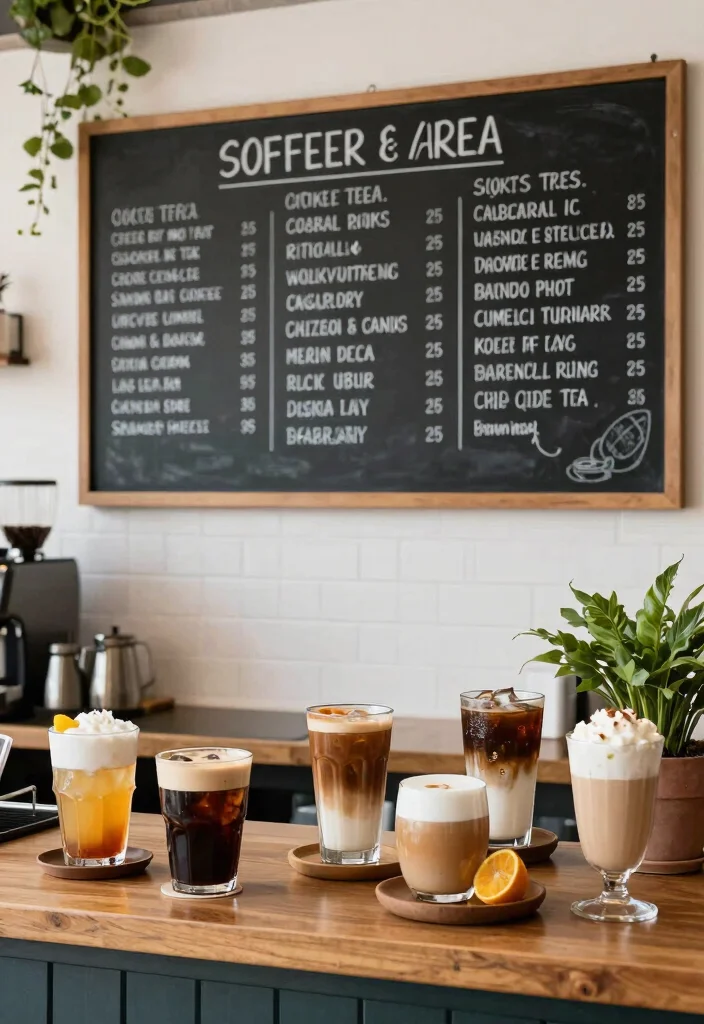 17 Coffee and Tea Bar Ideas That Feel Cozy & Chic - 17. Seasonal Beverage Specials 1