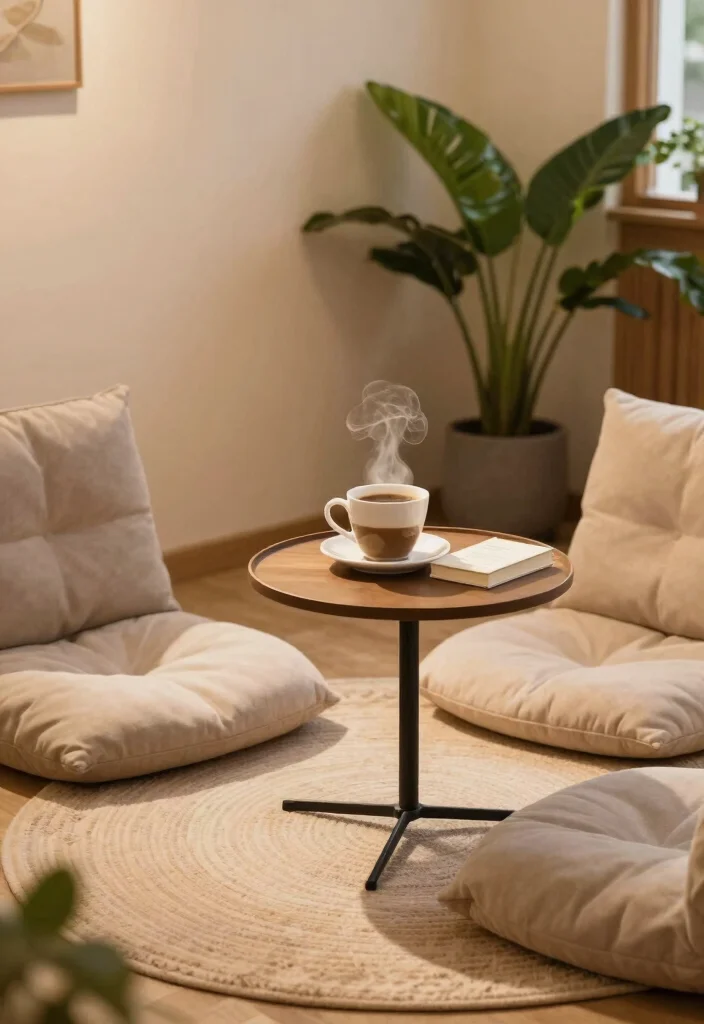 17 Coffee and Tea Bar Ideas That Feel Cozy & Chic - 3. Cozy Corner with Cushions 1