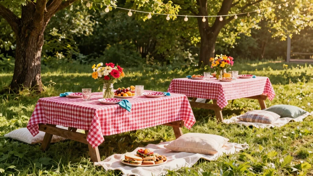 17 Gingham Party Decor Ideas With Cute Picnic Charm
