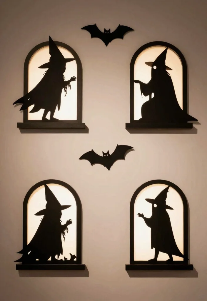 17 Halloween Party Decor 2026 Trending Ideas With Spooky Chic Style - 11. Spooky Silhouettes 1
