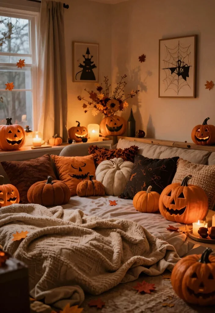 17 Halloween Party Decor 2026 Trending Ideas With Spooky Chic Style - 16. Chill-Out Spaces 1