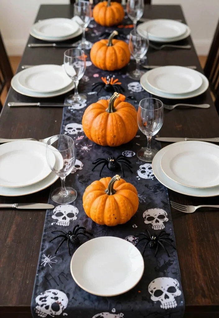17 Halloween Party Decor 2026 Trending Ideas With Spooky Chic Style - 6. Eerie Table Runners 1