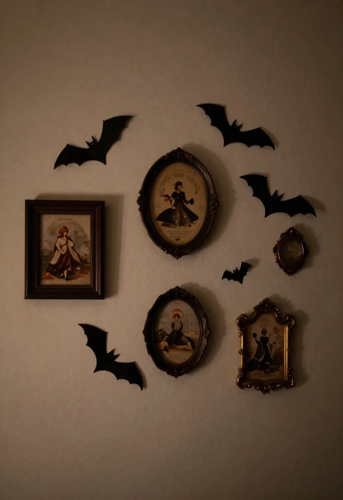 17 Halloween Party Decor 2026 Trending Ideas With Spooky Chic Style - 9. Shadowy Wall Hangings 1