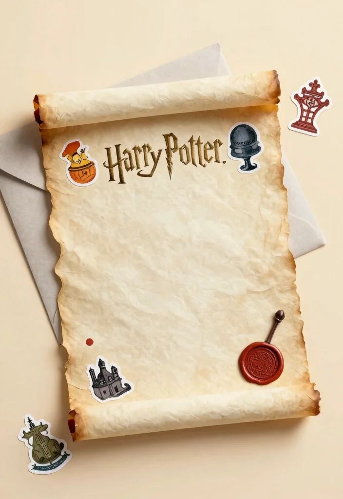 17 Harry Potter Party Decor Ideas With Magical Touch - 16. Whimsical Invitations 1