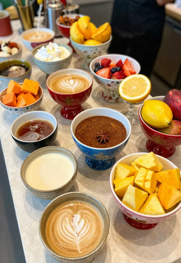 18 Coffee and Snack Bar Ideas That Guests Will Love - 13. Creative Coffee Flavor Pairings 1