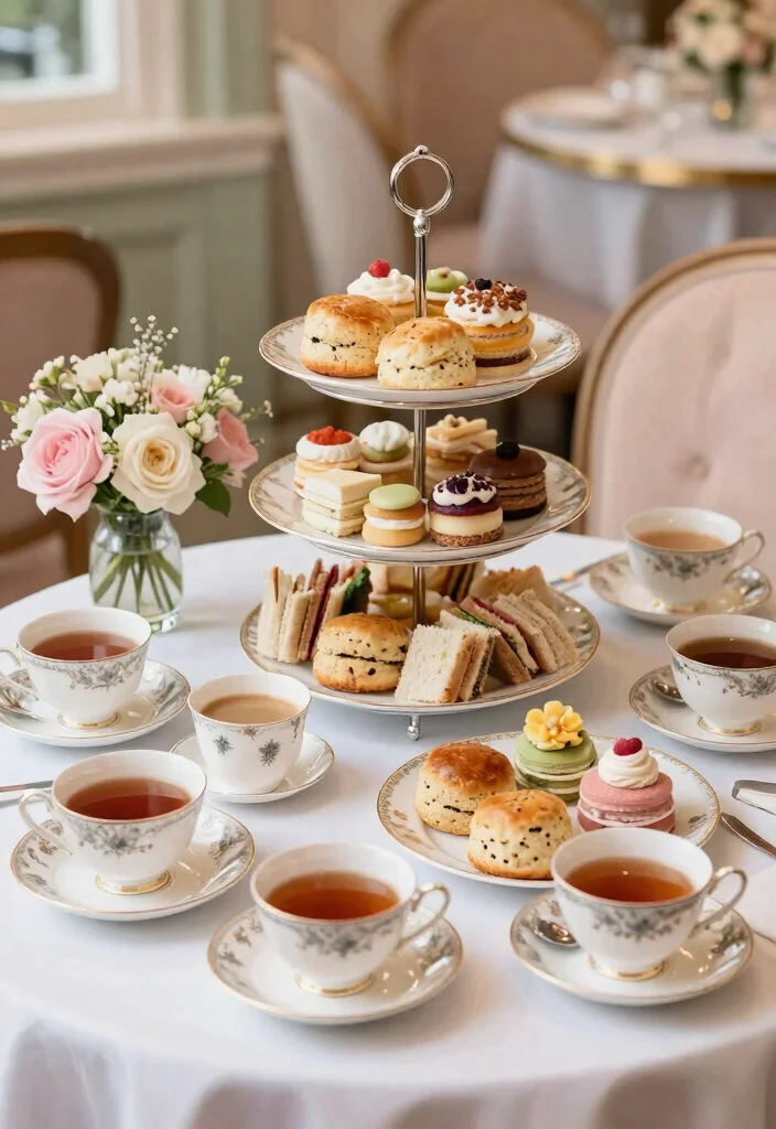 18 Coffee and Snack Bar Ideas That Guests Will Love - 8. Afternoon Tea Coffee Bar 1