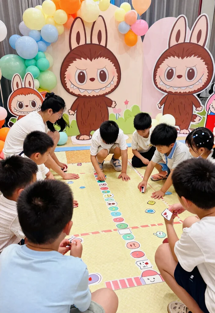 18 Labubu Party Decoration Ideas With Cute Character Style - 11. Interactive Games 1