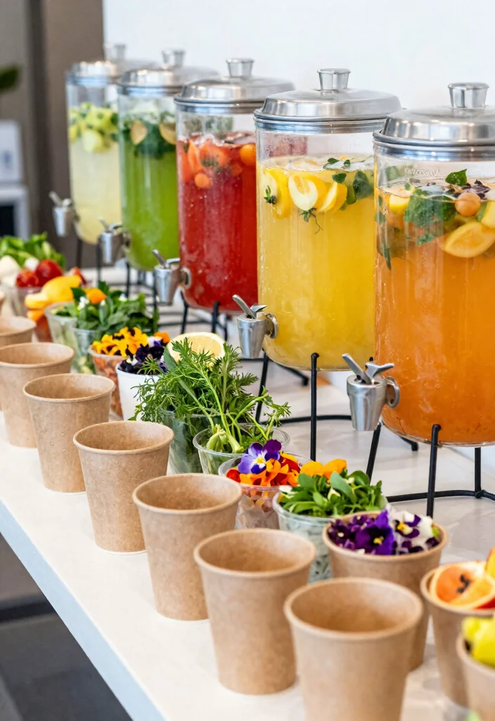 18 New Year Party Decor Ideas That Sparkle Bright - 13. Interactive Drink Station 1