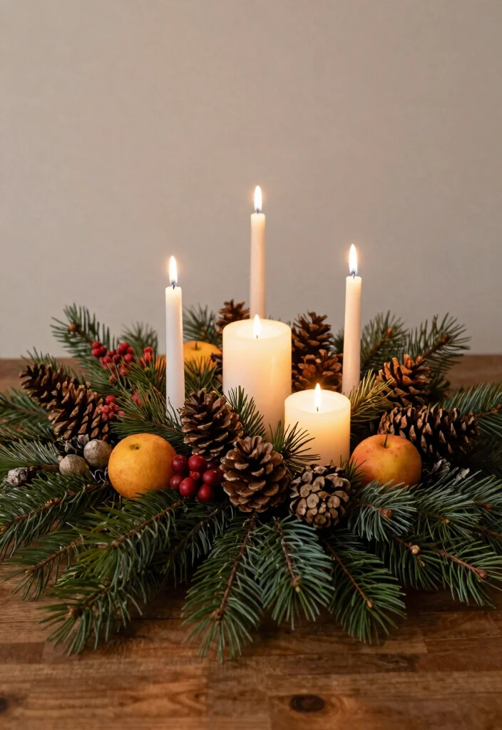 18 New Year Party Decor Ideas That Sparkle Bright - 8. Natural Element Displays 1