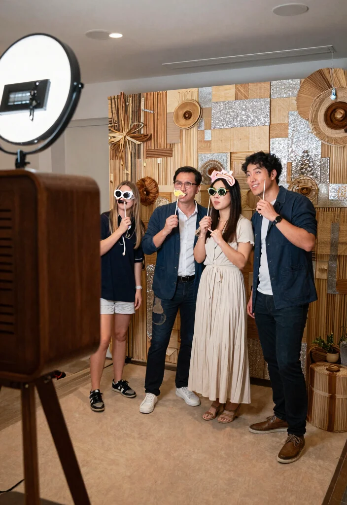 18 New Year Party Decor Ideas That Sparkle Bright - 9. Customizable Photo Booth 1